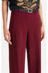 Calça Crepe Way Patte D´eph Vinho