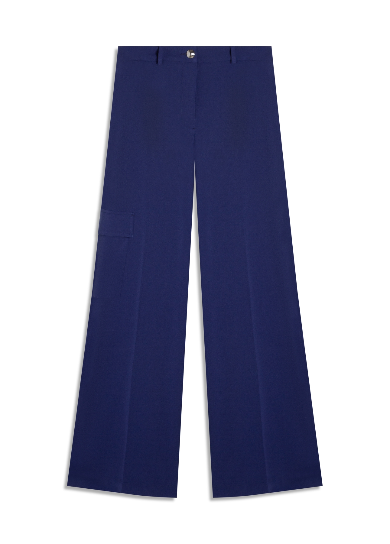 Calça Crepe Way Pocket Wideleg Dark Navy