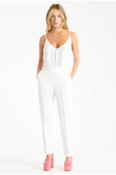 Calça Crepe Way Slim Off White