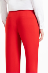 Calça Crepe Way Straight Vermelho