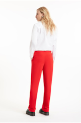 Calça Crepe Way Straight Vermelho