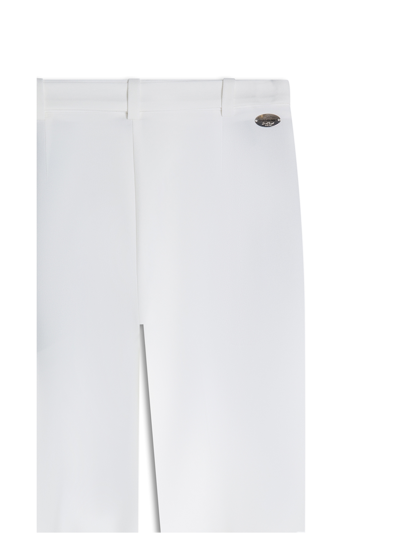 Calça Crepe Way Wideleg Off White