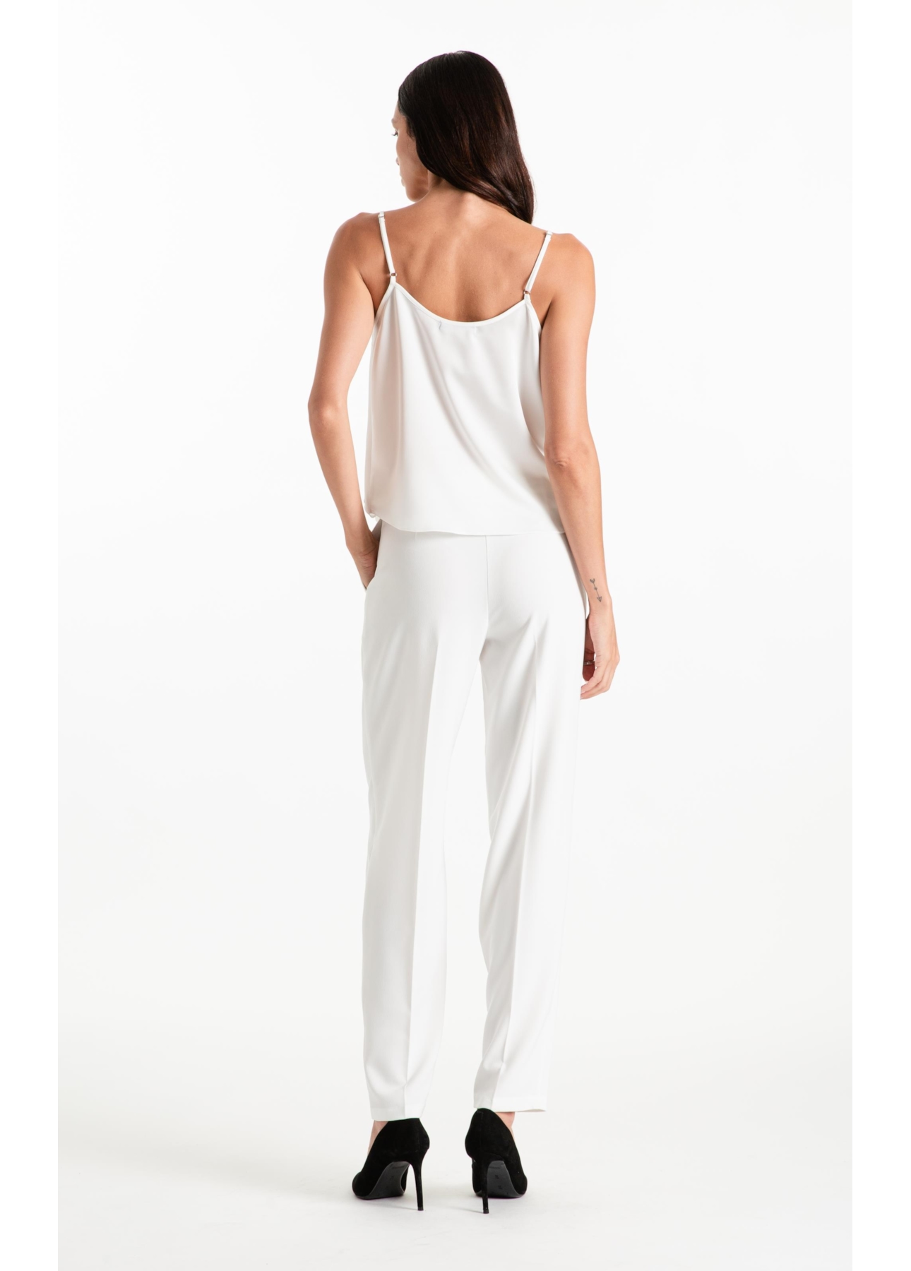 Calça Crepe Way Wideleg Off White