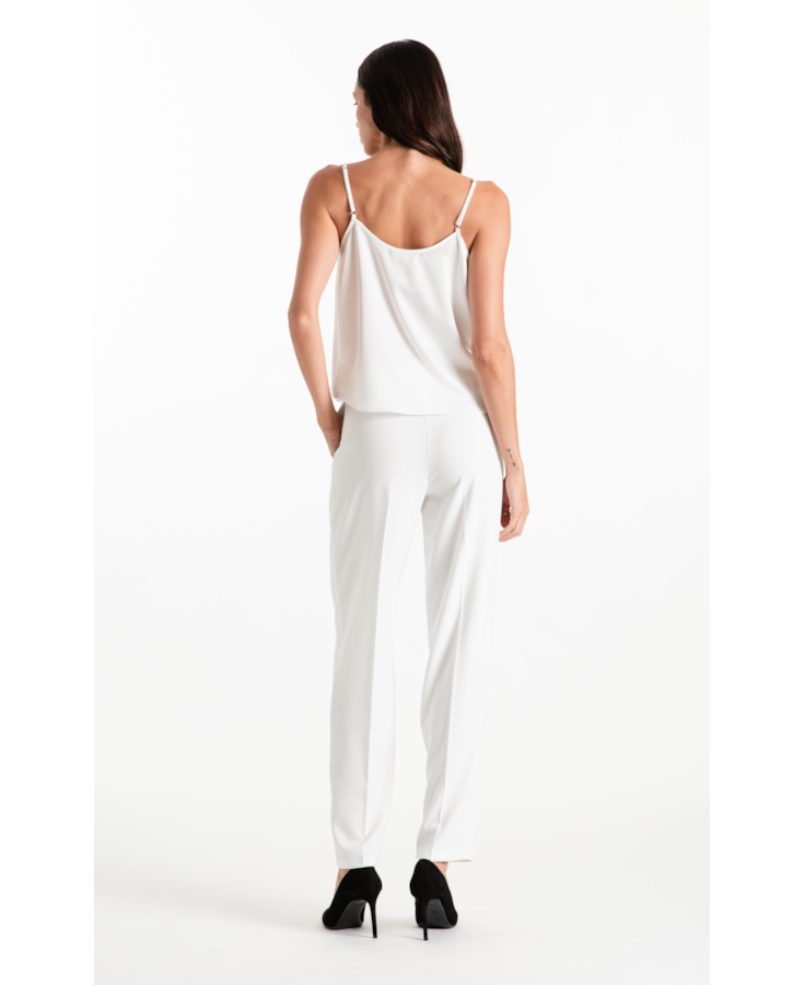 Calça Crepe Way Wideleg Off White