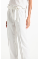 Calça Crepe Way Wideleg Off White