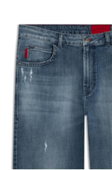 Calça Cross Denim Skate 1817 Lav.Medio C/Pince+pu