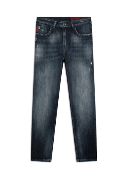 Calça Dark Florest Mom Lav.Escuro C/Tie Dye +pui