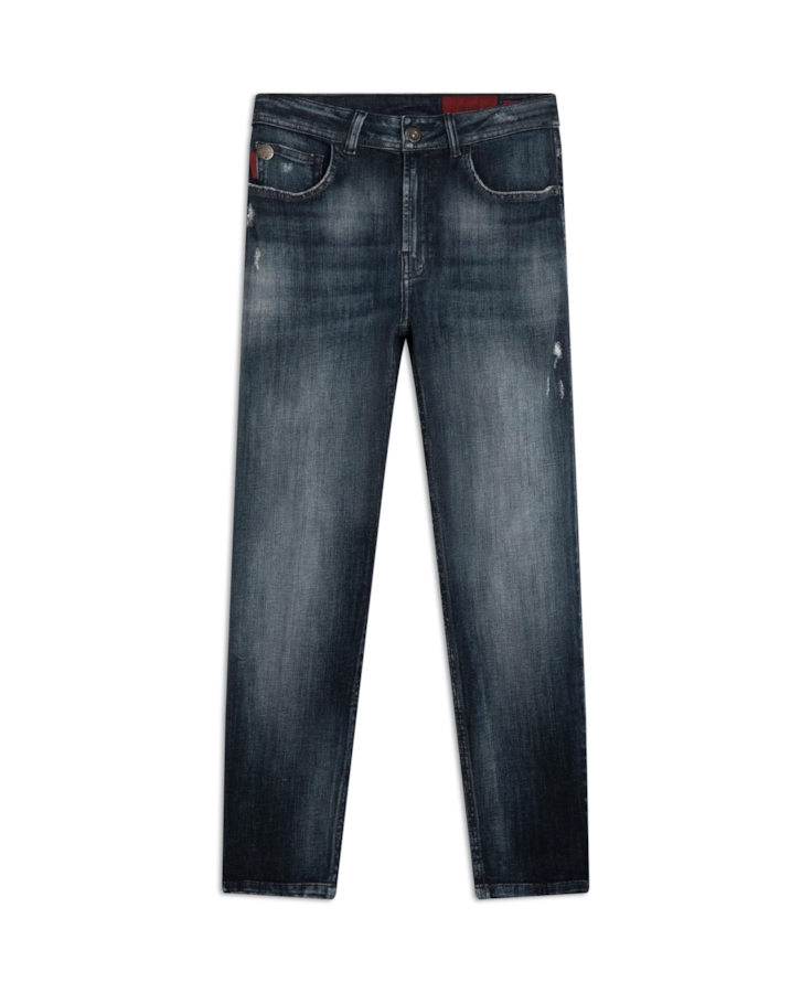 Calça Dark Florest Mom Lav.Escuro C/Tie Dye +pui