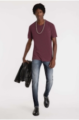 Calça Dark Forest Elastic 1847 Lav. Escuro C/ Matiz