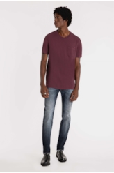 Calça Dark Forest Elastic 1847 Lav. Escuro C/ Matiz
