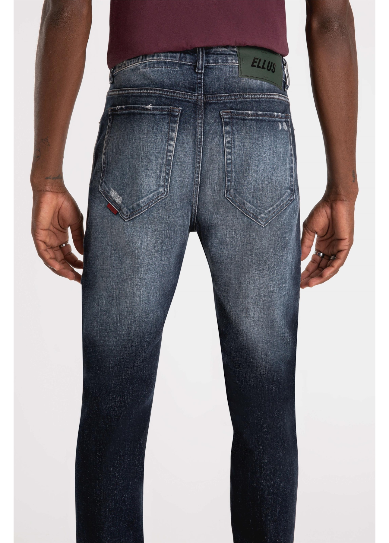 Calça Dark Forest Elastic 1847 Lav. Escuro C/ Matiz