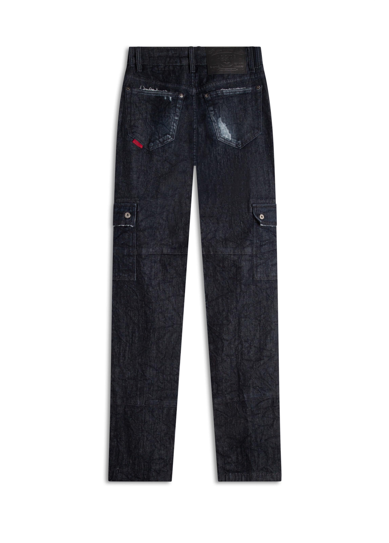 Calça Dark Forest Elastic Cargo Lav.Escuro C/ Craquelado