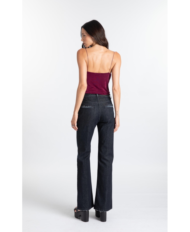 Calça Dark Forest Elastic Flare Lav.Escuro