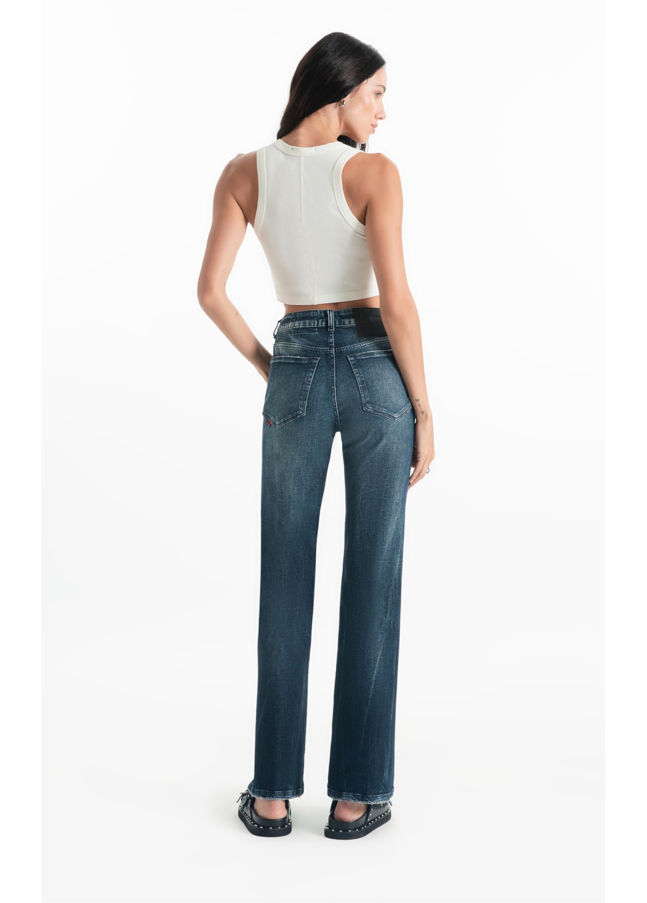 Calça Dark Forest Elastic Gisele Flare 2156 Lav Escuro