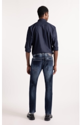 Calça Dark Forest Elastic Low Rise Lav. Escuro C/ Rede