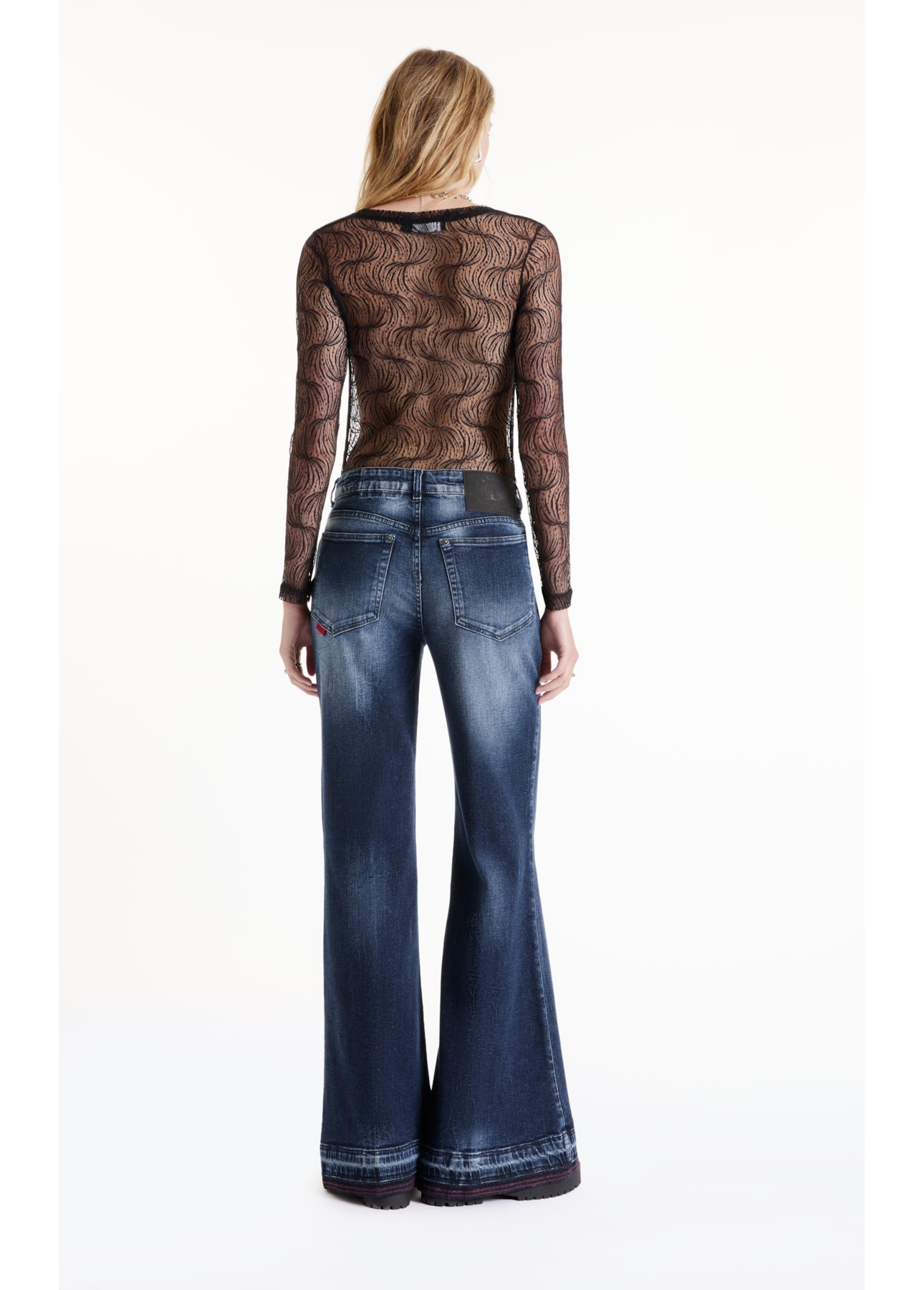 Calça Dark Forest Elastic Patheph Lav. Escuro C/ Rede