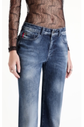 Calça Dark Forest Elastic Patheph Lav. Escuro C/ Rede