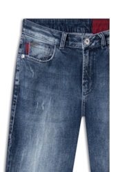 Calça Dark Forest Elastic Skinny Flare Lav.Escuro
