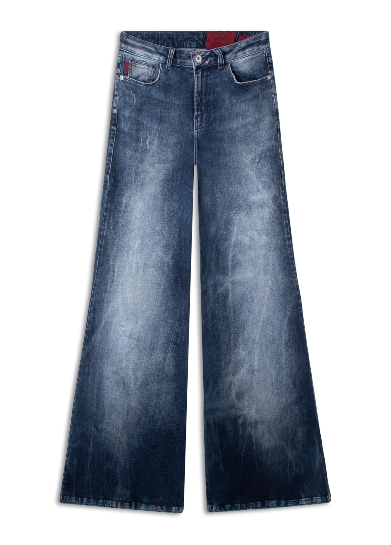 Calça Dark Forest Elastic Skinny Flare Lav.Escuro