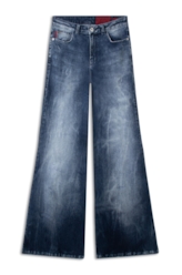 Calça Dark Forest Elastic Skinny Flare Lav.Escuro