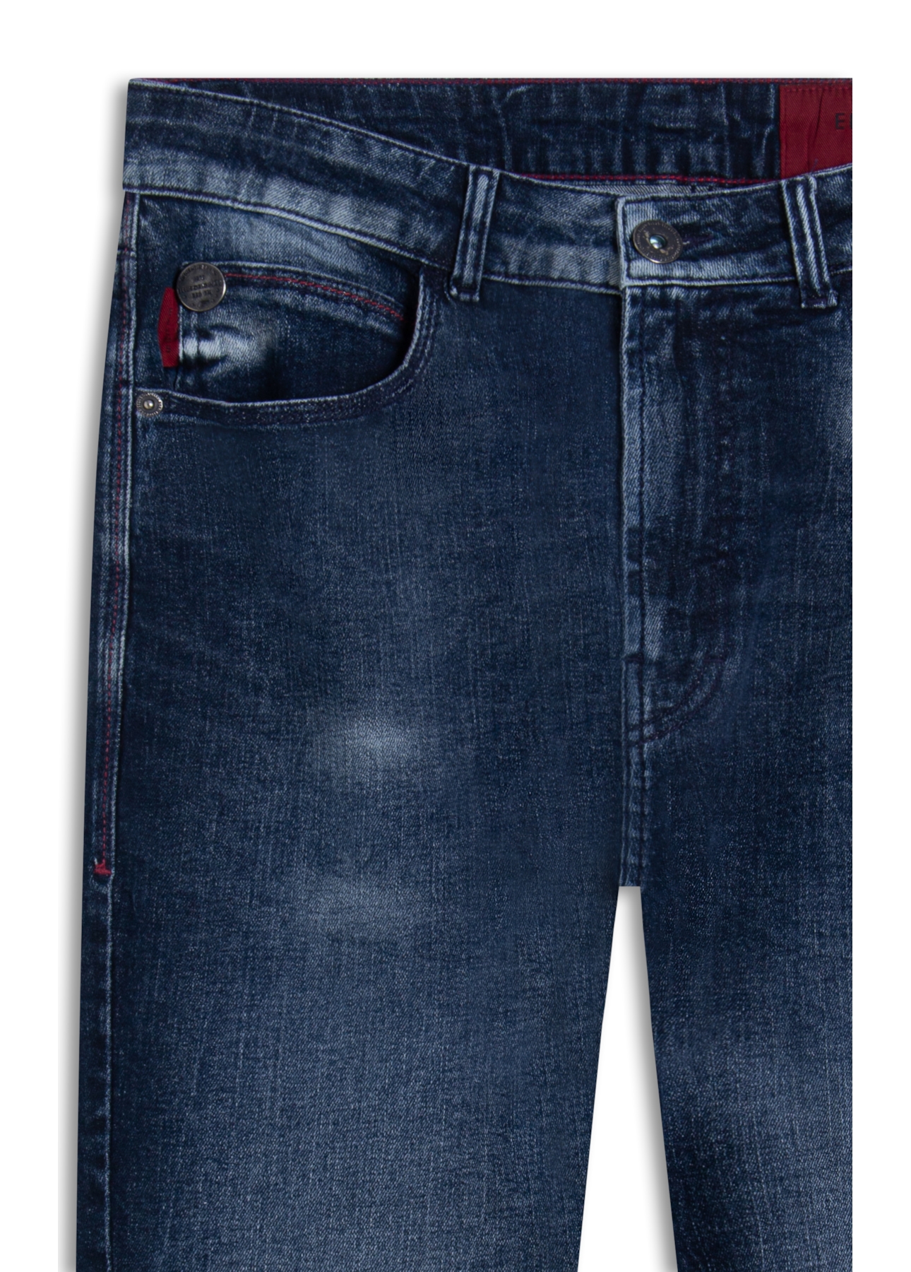 Calça Dark Forest Elastic Slim Contraste Lav. Escuro