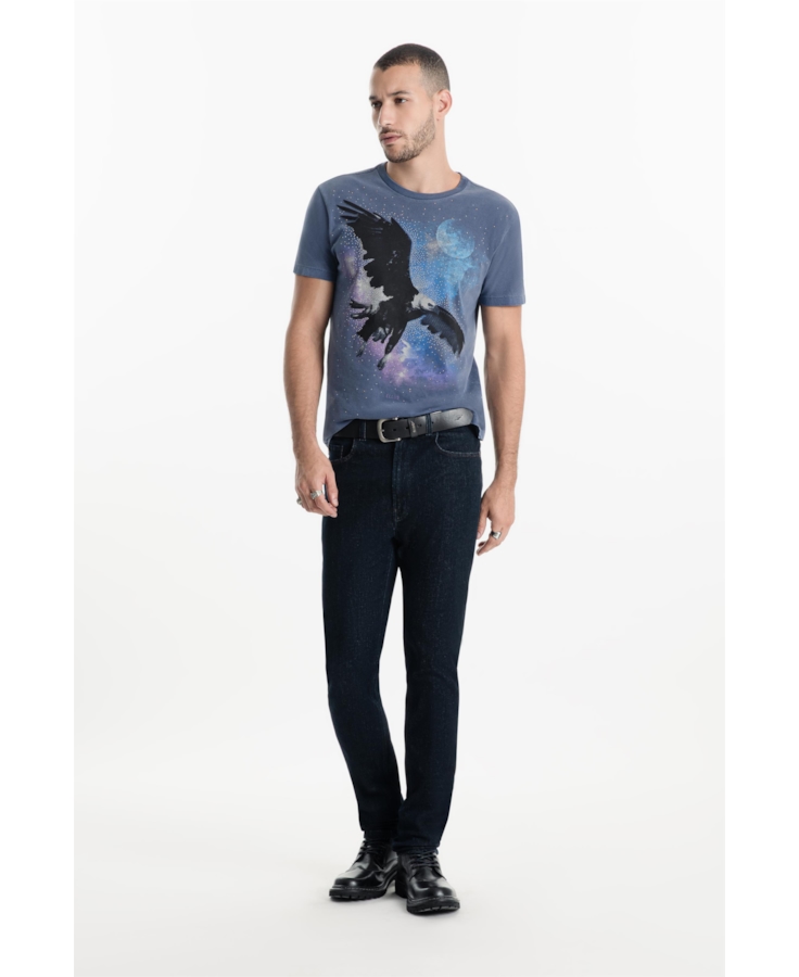 Calça Dark Forest Elastic Slim Lav. Escuro Ii