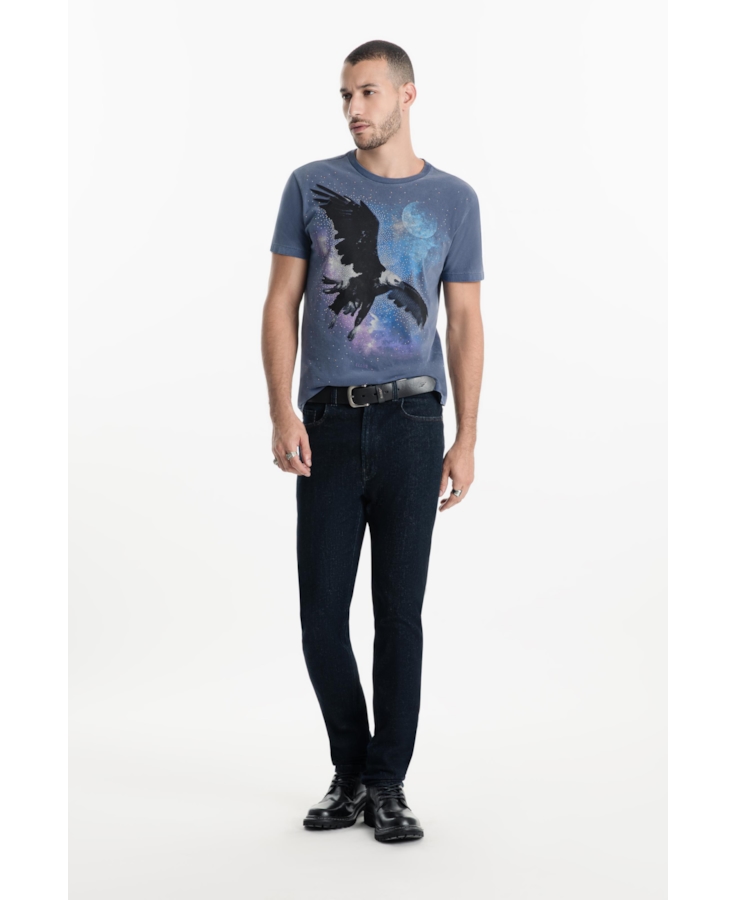 Calça Dark Forest Elastic Slim Lav. Escuro Ii