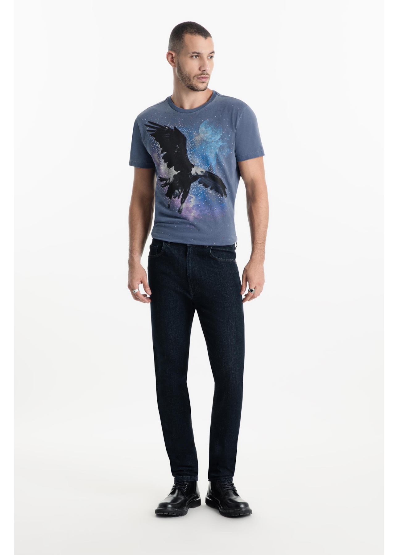 Calça Dark Forest Elastic Slim Lav. Escuro Ii