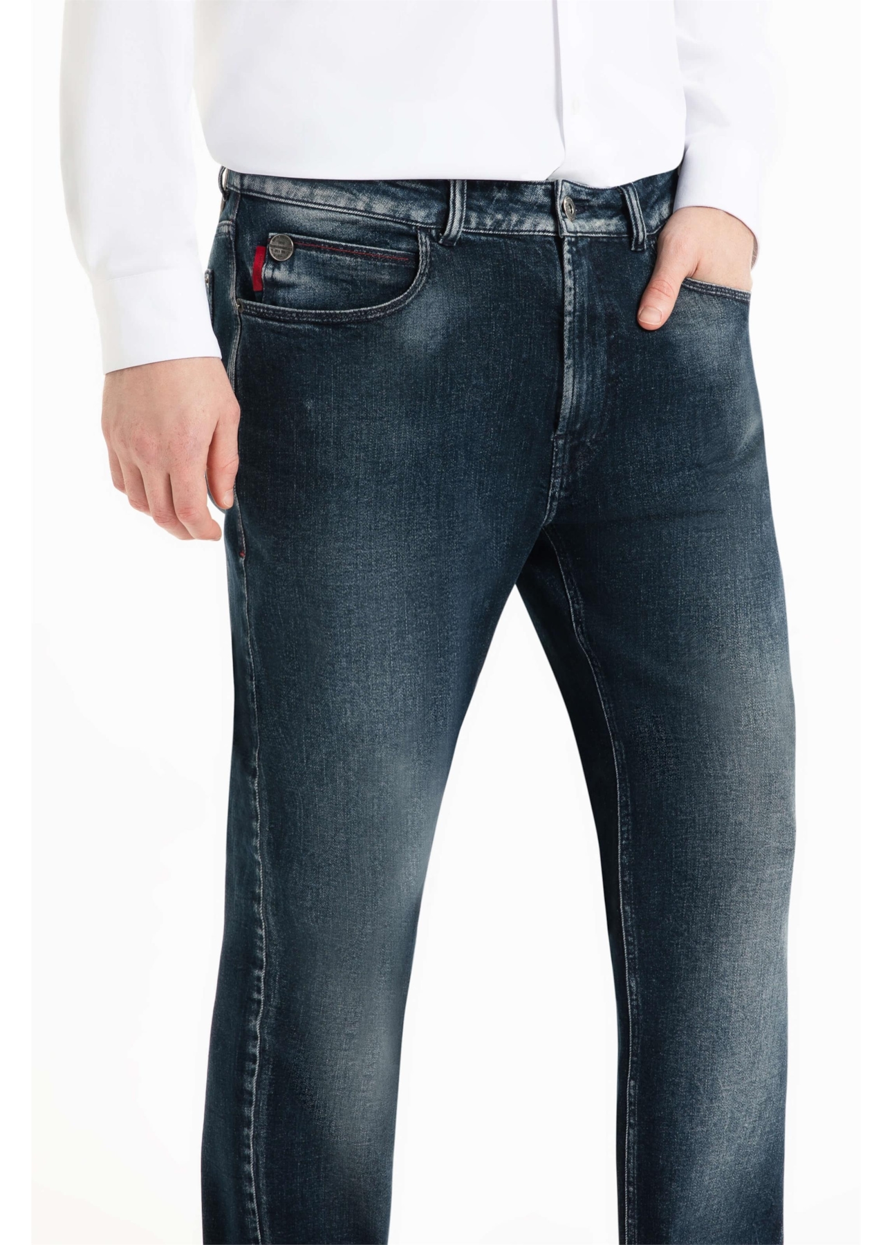 Calça Dark Forest Slim Contraste Lav. Escuro