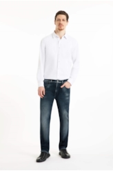 Calça Dark Forest Slim Contraste Lav. Escuro