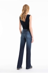 Calça Dark Indigo Elastic 1849-Escuro C/ Grampos