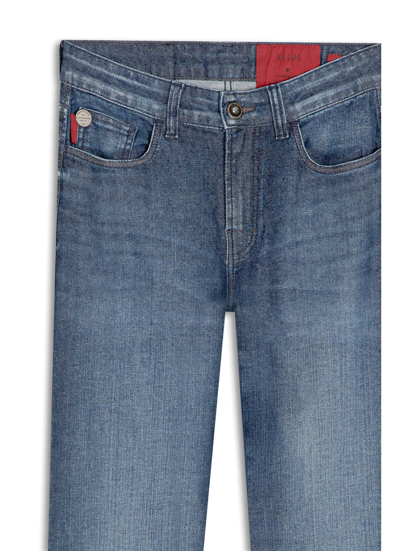 Calça Dark Indigo Elastic 1849-Escuro C/ Grampos