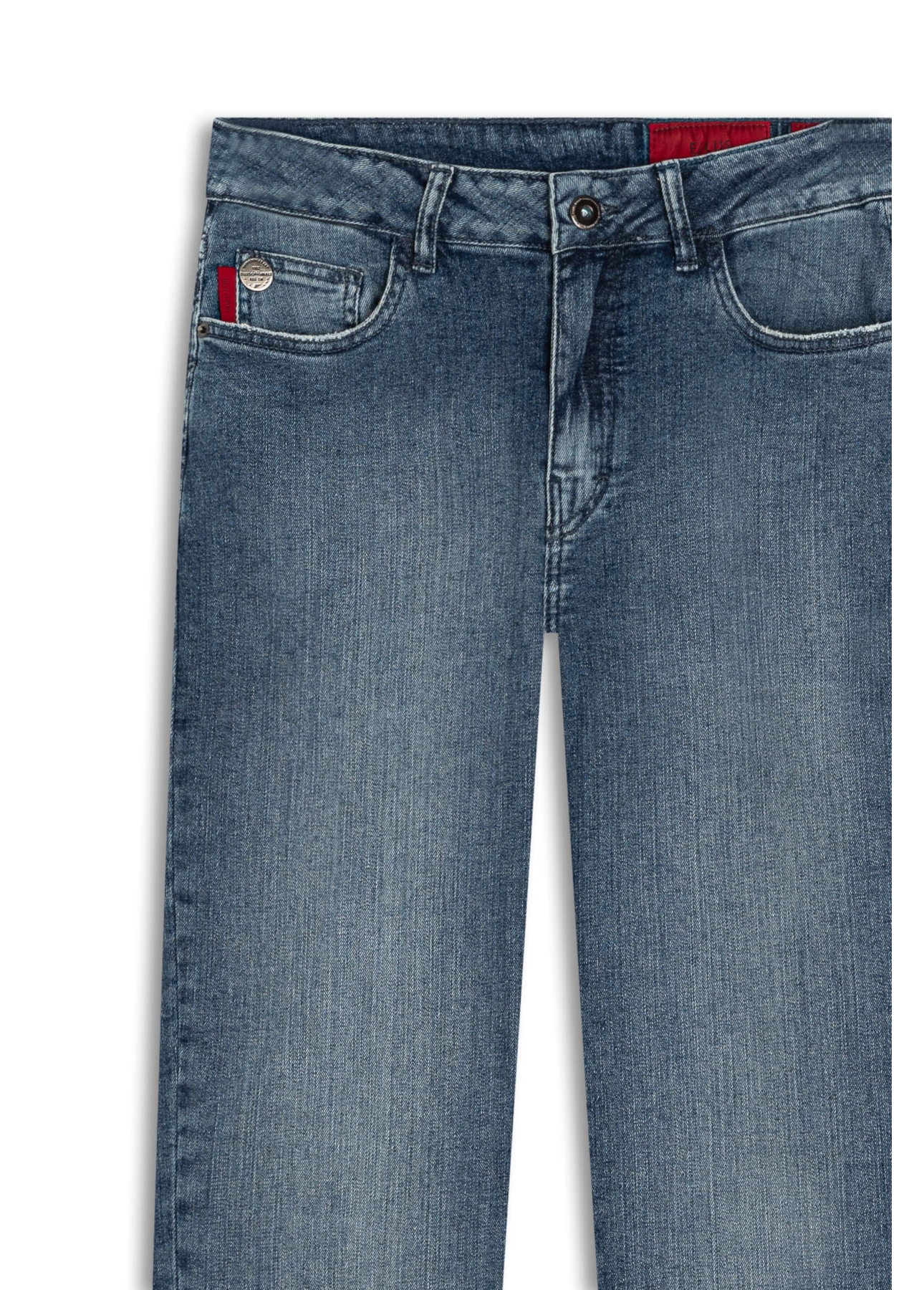 Calça Dark Indigo Elastic Ellus 1967-Lav.Médioc/Pincelada