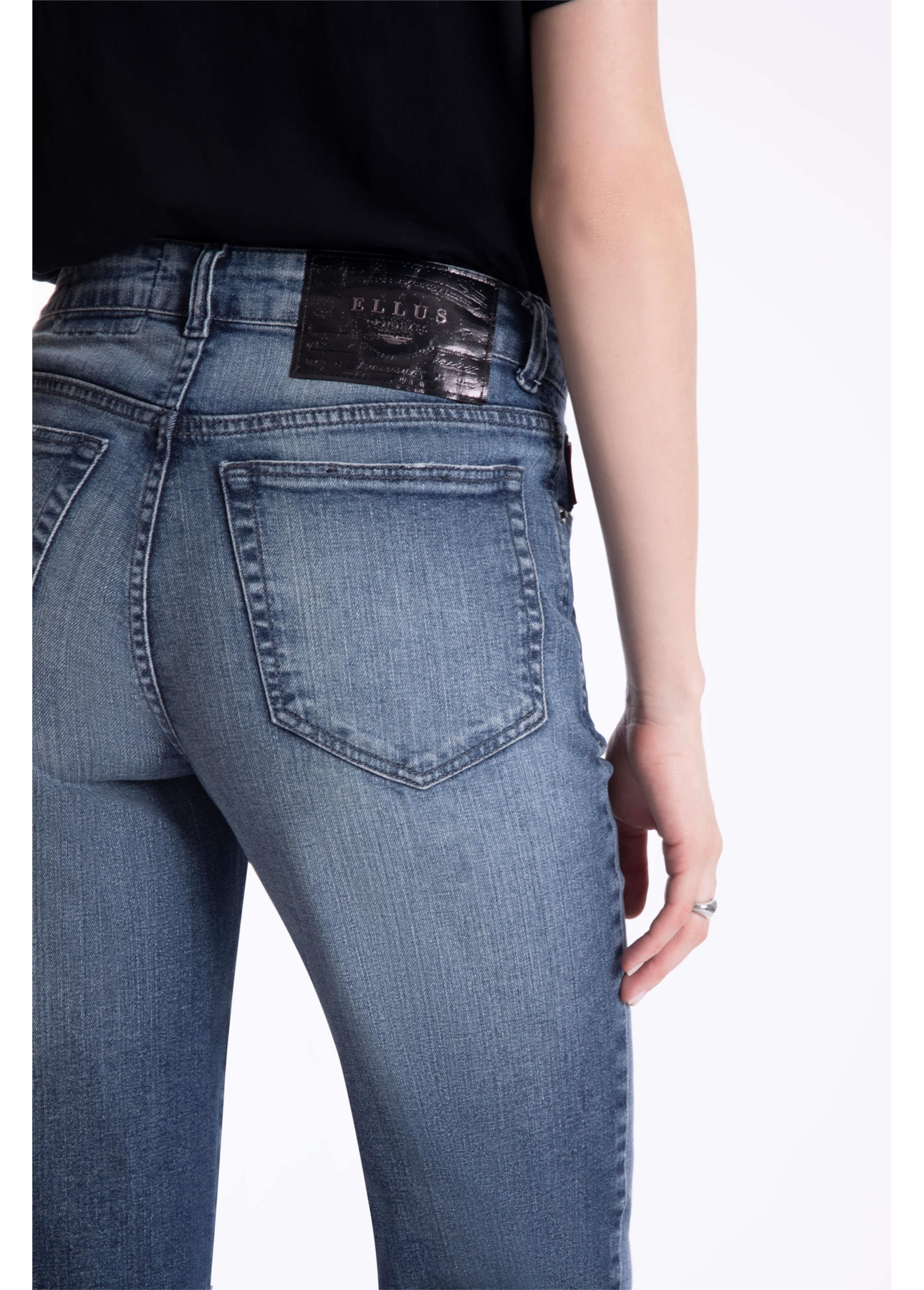 Calça Dark Indigo Elastic Ellus 1967-Lav.Médioc/Pincelada