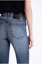 Calça Dark Indigo Elastic Ellus 1967-Lav.Médioc/Pincelada