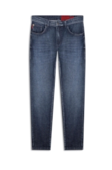 Calça Dark Indigo Elastic Escuro C/ Grampos