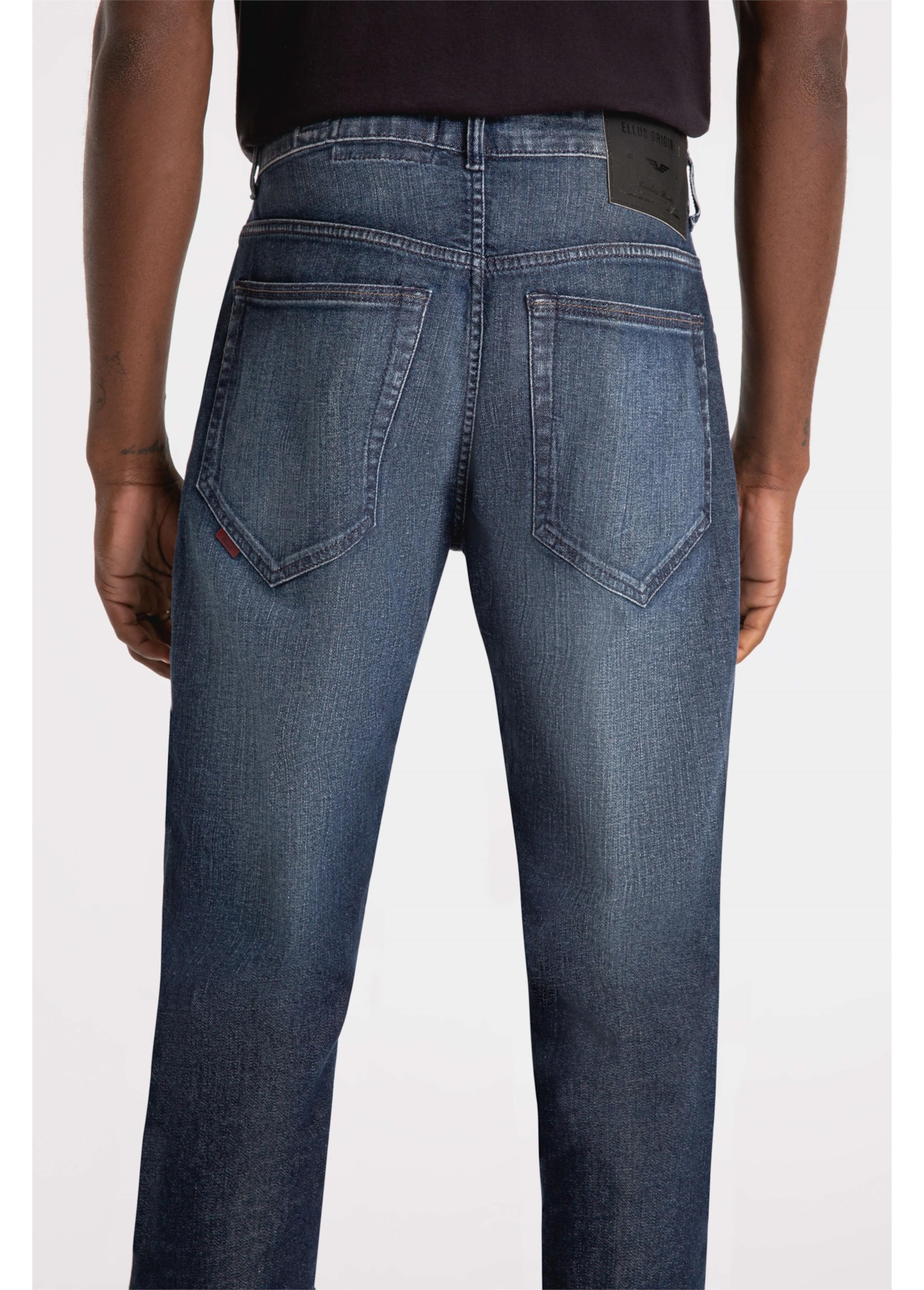 Calça Dark Indigo Elastic Escuro C/ Grampos