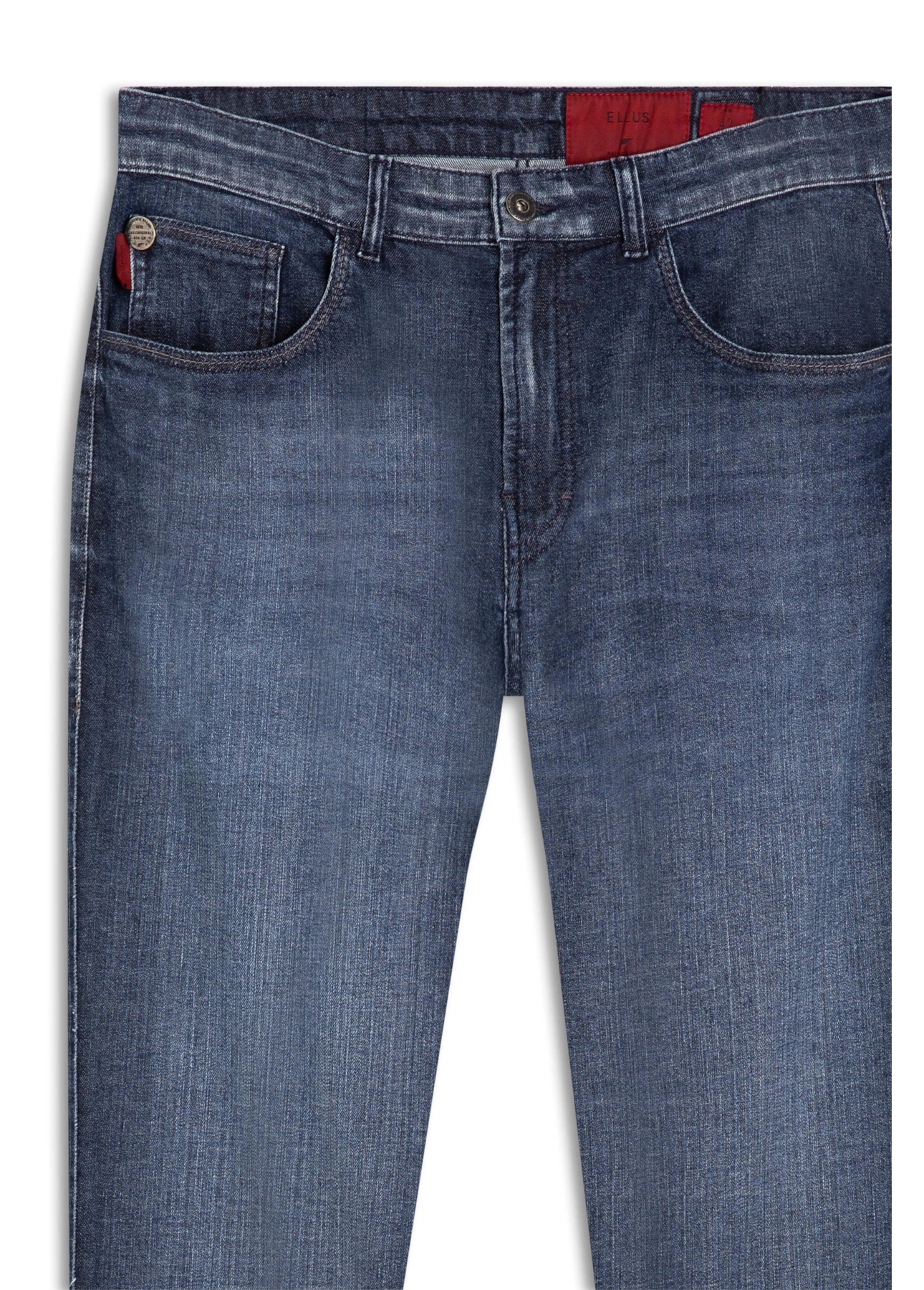 Calça Dark Indigo Elastic Escuro C/ Grampos