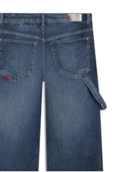 Calça Dark Indigo Elastic  Escuro C/ Grampos