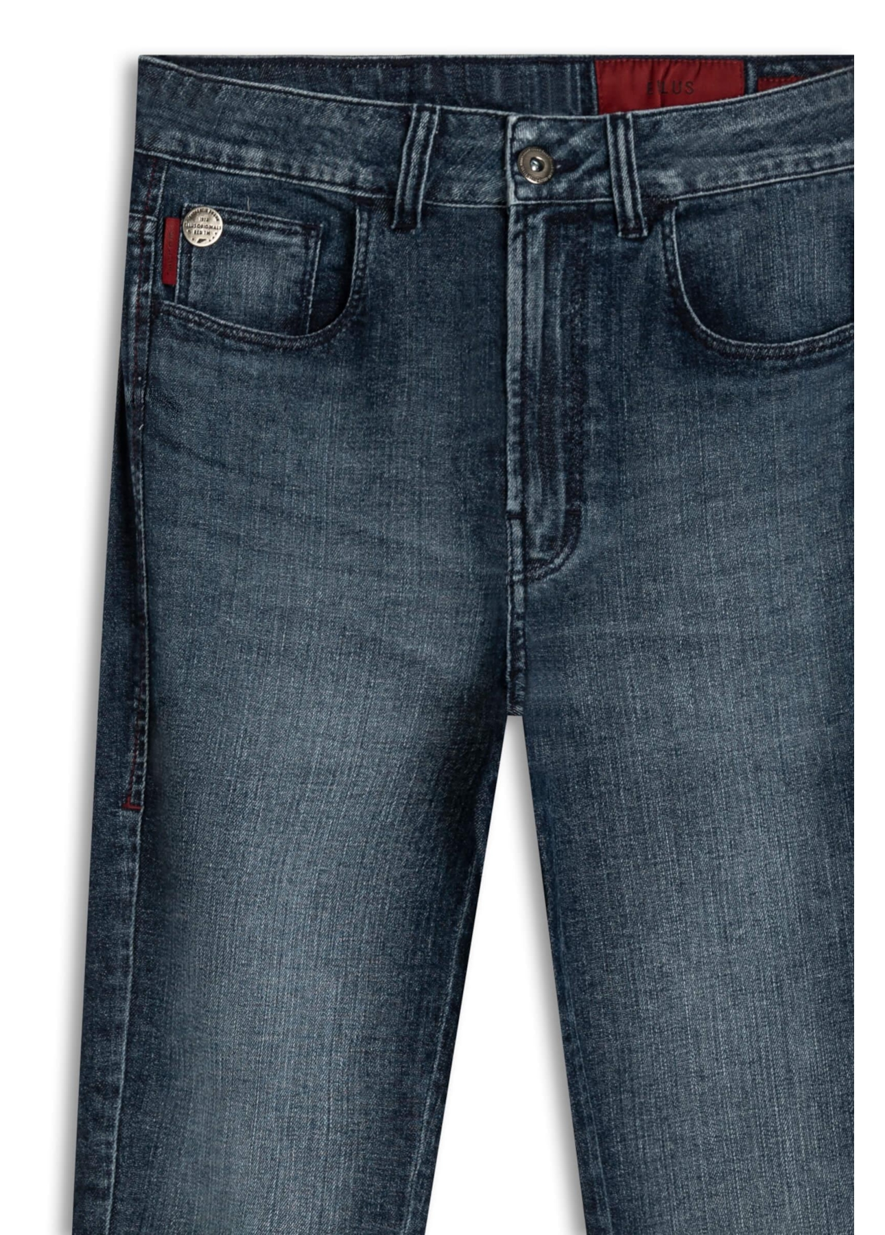 Calça Dark Indigo Elastic Gisele Escuro C/ Grampos