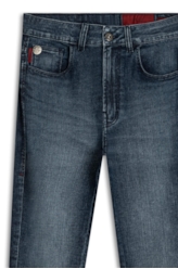 Calça Dark Indigo Elastic Gisele Escuro C/ Grampos
