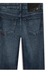 Calça Dark Indigo Elastic Gisele Escuro C/ Grampos