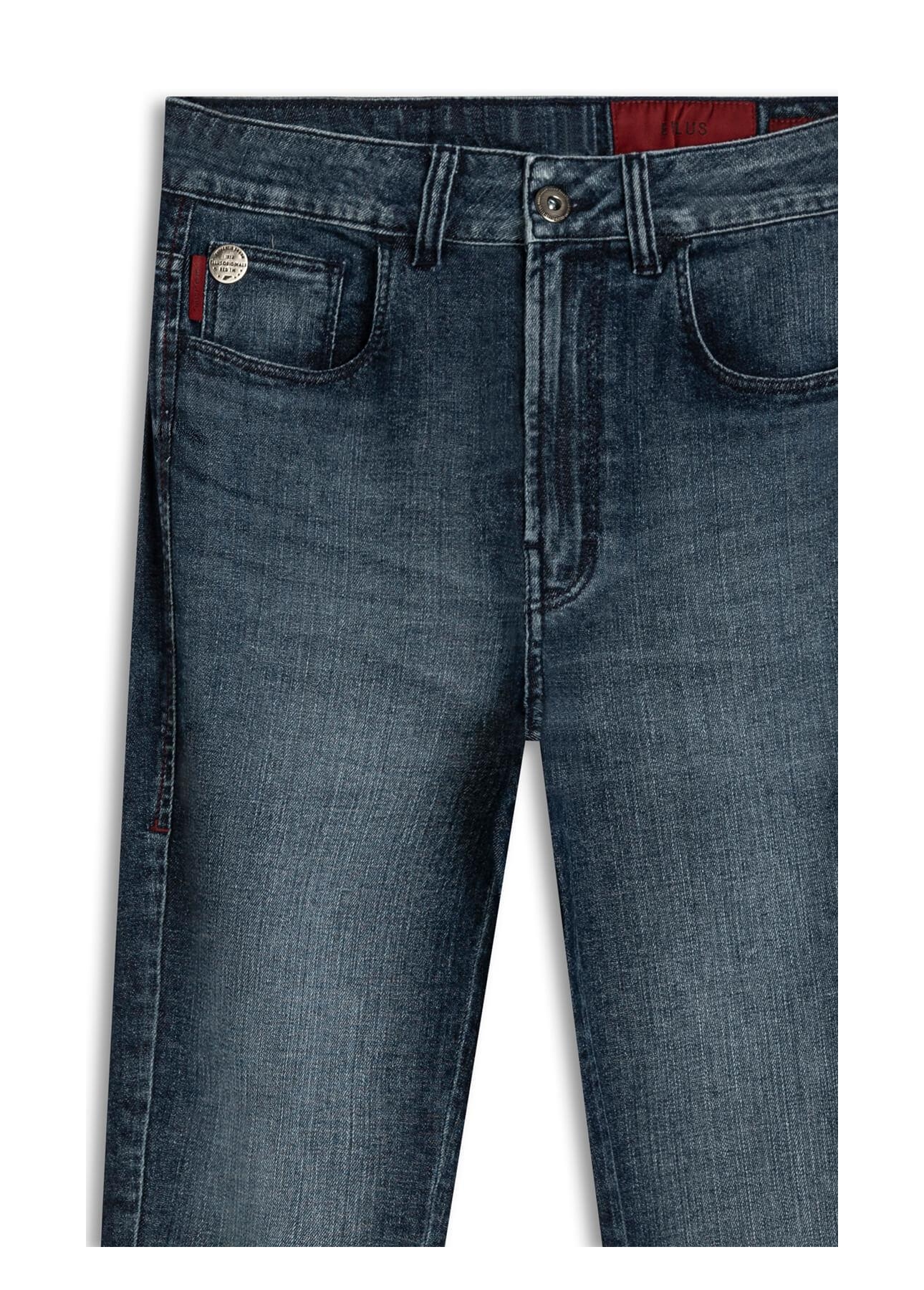 Calça Dark Indigo Elastic Gisele Escuro C/ Grampos