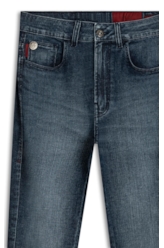 Calça Dark Indigo Elastic Gisele Escuro C/ Grampos