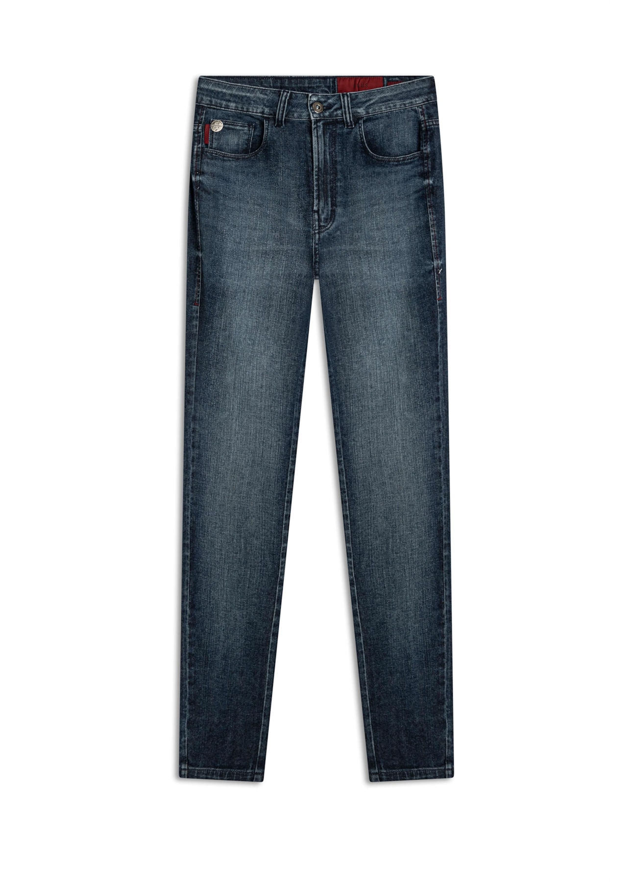 Calça Dark Indigo Elastic Gisele Escuro C/ Grampos