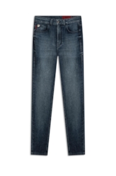 Calça Dark Indigo Elastic Gisele Escuro C/ Grampos