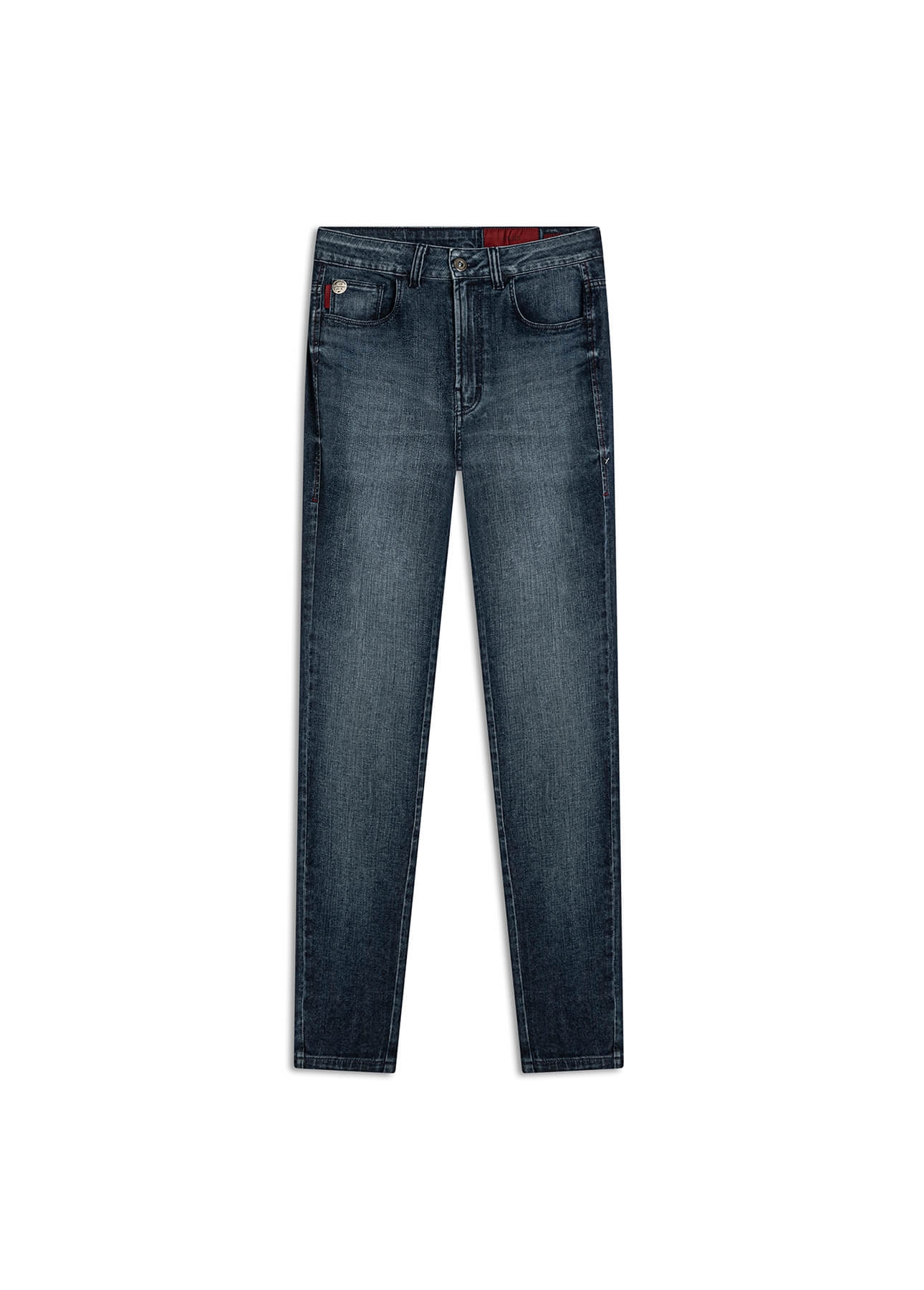 Calça Dark Indigo Elastic Gisele Escuro C/ Grampos