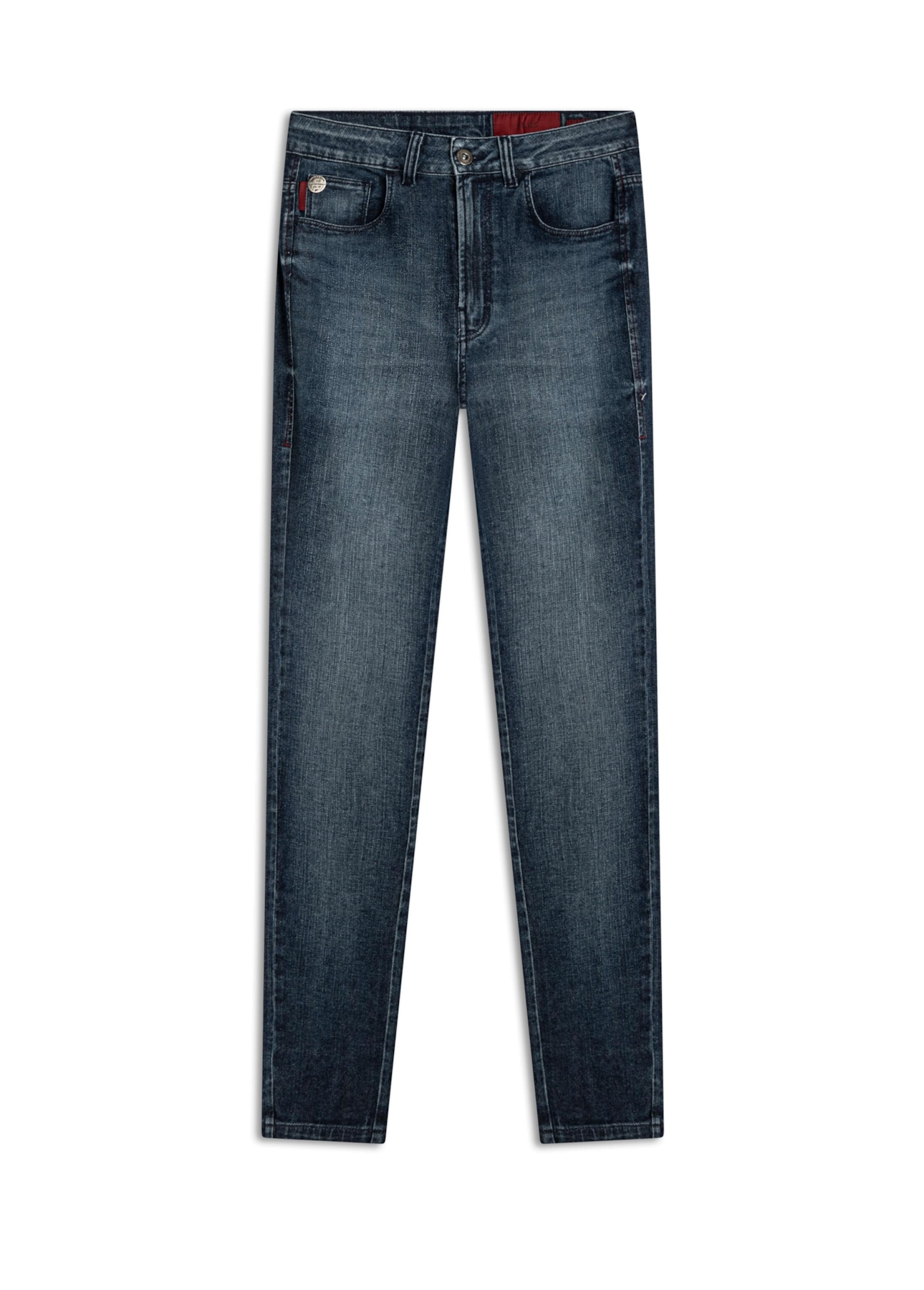Calça Dark Indigo Elastic Gisele Escuro C/ Grampos