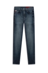 Calça Dark Indigo Elastic Gisele Escuro C/ Grampos