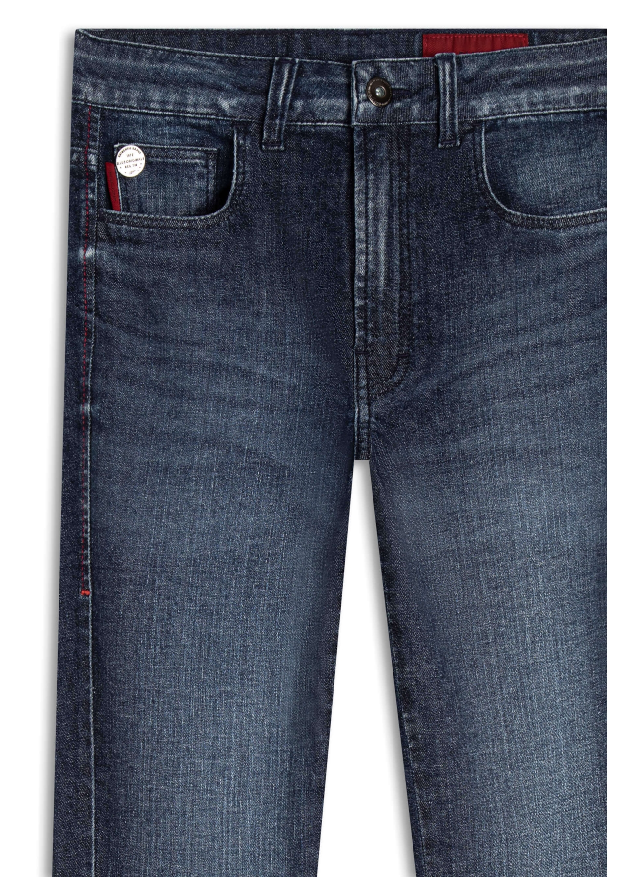 Calca Dark Indigo Elastic Gisele Escuro C/ Grampos P23